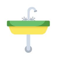 Hand drawn set of objects from the bathroom Sink vector