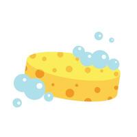 Hand drawn set of objects from the bathroom Sponge vector