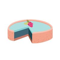 Hand Drawn Pie Mint raspberry vector
