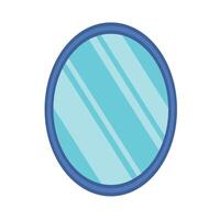 Hand drawn set of objects from the bathroom Mirror vector
