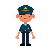 Professional workers Police vector