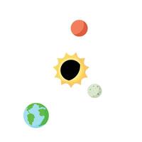 Space objects Solar system vector