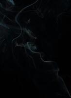Abstract White Smoke Texture Moves on Black Background Plume of Smoke Wave Design Wallpaper. Design Element. Abstract Texture photo