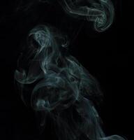 Abstract White Smoke Texture Moves on Black Background Plume of Smoke Wave Design Wallpaper. Design Element. Abstract Texture photo