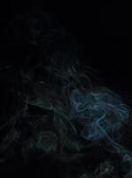 Abstract White Smoke Texture Moves on Black Background Plume of Smoke Wave Design Wallpaper. Design Element. Abstract Texture photo