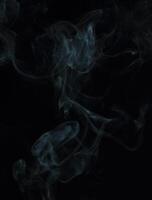 Abstract White Smoke Texture Moves on Black Background Plume of Smoke Wave Design Wallpaper. Design Element. Abstract Texture photo