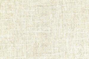 Natural Linen Material Textile Canvas Fabric Texture Background Close-up Detail of Fabric Natural Color Hemp Material Pattern Design Wallpaper. Can be Used as Background or For Graphic Design photo
