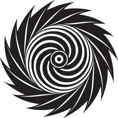 Swirling Vortex - A vortex of lines forming an abstract shape