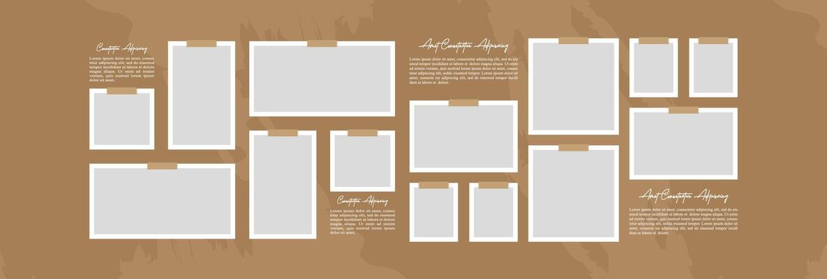 Artistic moodboard with text