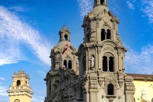 Lima, Peru, Church of Virgen Milagrosa in Miraflores in front of Kennedy park photo