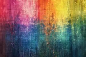 Abstract rainbow colors on a background with grainy texture and blurred edges. photo