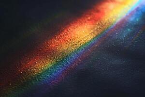 Abstract rainbow colors on a background with grainy texture and blurred edges. photo
