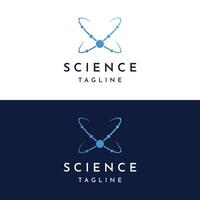 Unique and creative atom abstract logo template design.Logo for business, lab, molecule. vector