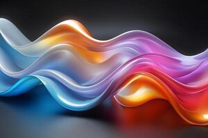 Colorful Flowing Abstract Waves Background - Vibrant Modern Design for Digital Art and Print photo