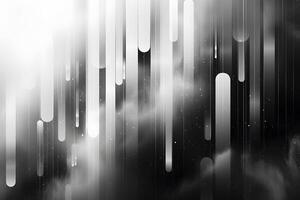 Abstract Monochrome Vertical Lights and Clouds - Modern Art Effect for Background Design photo