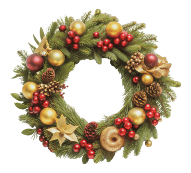 rojo y oro fiesta guirnalda, cortar fuera - valores . png