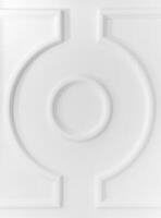 Photo of white background with a convex geometric pattern.
