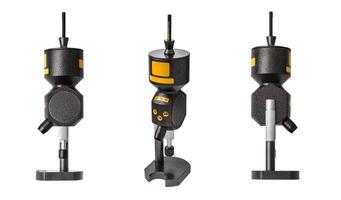 Shot dispenser for reloading cartridges. Shot loading device. Isolate on a white back. photo