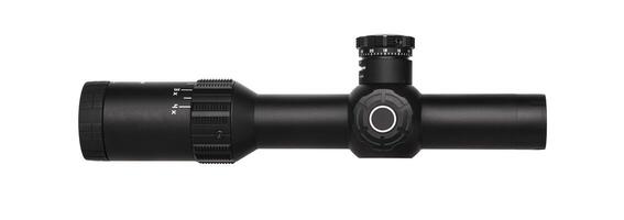 Modern optical sight for sniper and hunting rifles isolated on a white back photo
