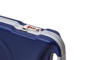 Modern hard plastic case with a combination lock for storing and transporting weapons. Luxury rifle case. photo