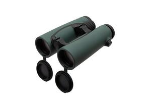 Modern binoculars. An optical instrument for observation at long distances. Isolate on a white back. photo