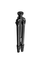 Modern carbon tripod. Lightweight portable stand for photo or camera. Tripod for spyglasses and telescopes. Isolate on a white back.