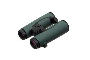Modern binoculars. An optical instrument for observation at long distances. Isolate on a white back. photo