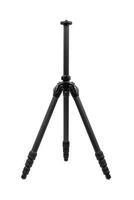 Modern carbon tripod. Lightweight portable stand for photo or camera. Tripod for spyglasses and telescopes. Isolate on a white back.