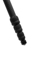 Modern carbon tripod. Lightweight portable stand for photo or camera. Tripod for spyglasses and telescopes. Isolate on a white back.