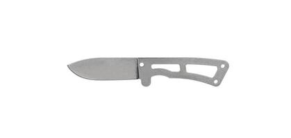 Throwing knife silver. Weapon of a ninja or assassin. Isolate on a white back. photo