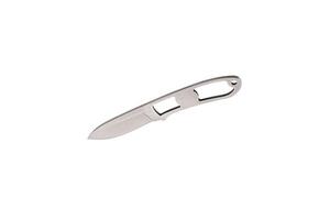 Throwing knife silver. Weapon of a ninja or assassin. Isolate on a white back. photo