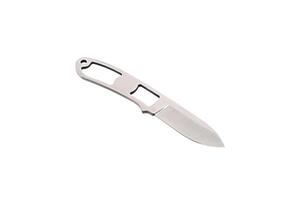 Throwing knife silver. Weapon of a ninja or assassin. Isolate on a white back. photo