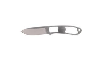 Throwing knife silver. Weapon of a ninja or assassin. Isolate on a white back. photo