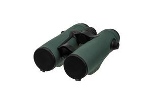 Modern binoculars. An optical instrument for observation at long distances. Isolate on a white back. photo