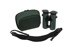 Modern binoculars isolate on white back. Surveillance device. Device for viewing at a distance. photo