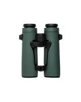 Modern binoculars isolate on white back. Surveillance device. Device for viewing at a distance. photo