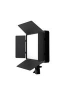 Photo and lamp isolate on white back. LED lamp with special shutters for the formation of light flux. Photo and lighting fixture.