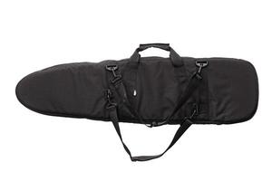 Black soft case for guns isolated for white photo