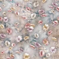 illustration of a small flower boho pattern with many colors vector