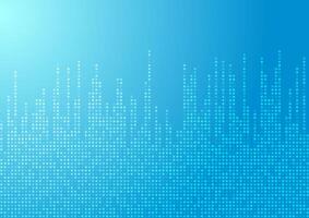 Blue shiny small dots abstract geometric background vector