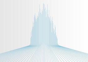 Blue minimal tech lines abstract futuristic background vector