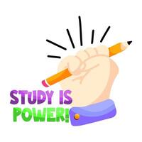 Modern design icon of writing power vector