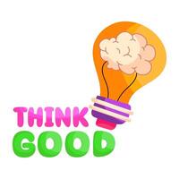 Light bulb showing concept of idea vector