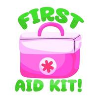 A design of first aid kit vector