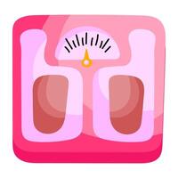 An sticker design of weight scale vector