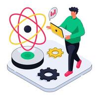 Perfect design illustration of data science vector