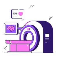 Perfect design illustration of CT scan vector