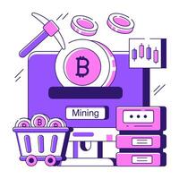 An illustration design of data mining vector