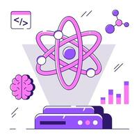 An illustration design of science vector