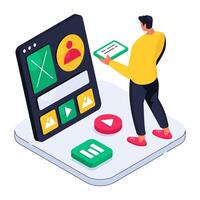 A premium download of web wireframe vector